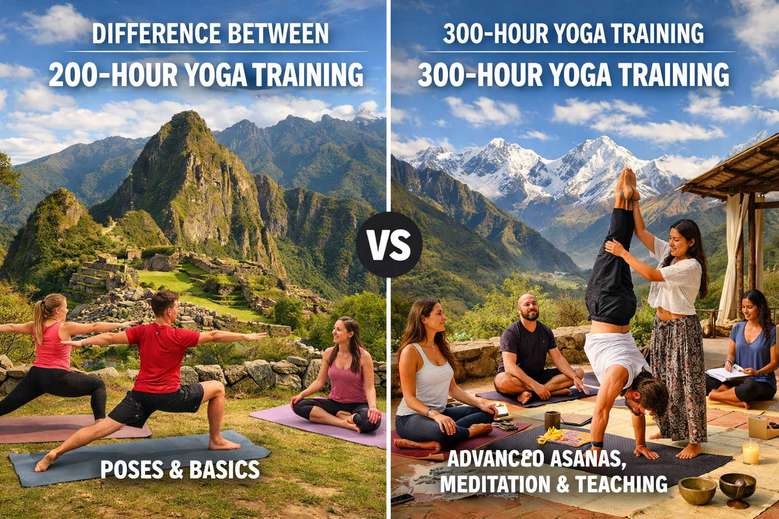 Difference Between 200 and 300 Hour Yoga Training in South America